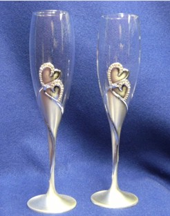 Toasting Flutes Engraved